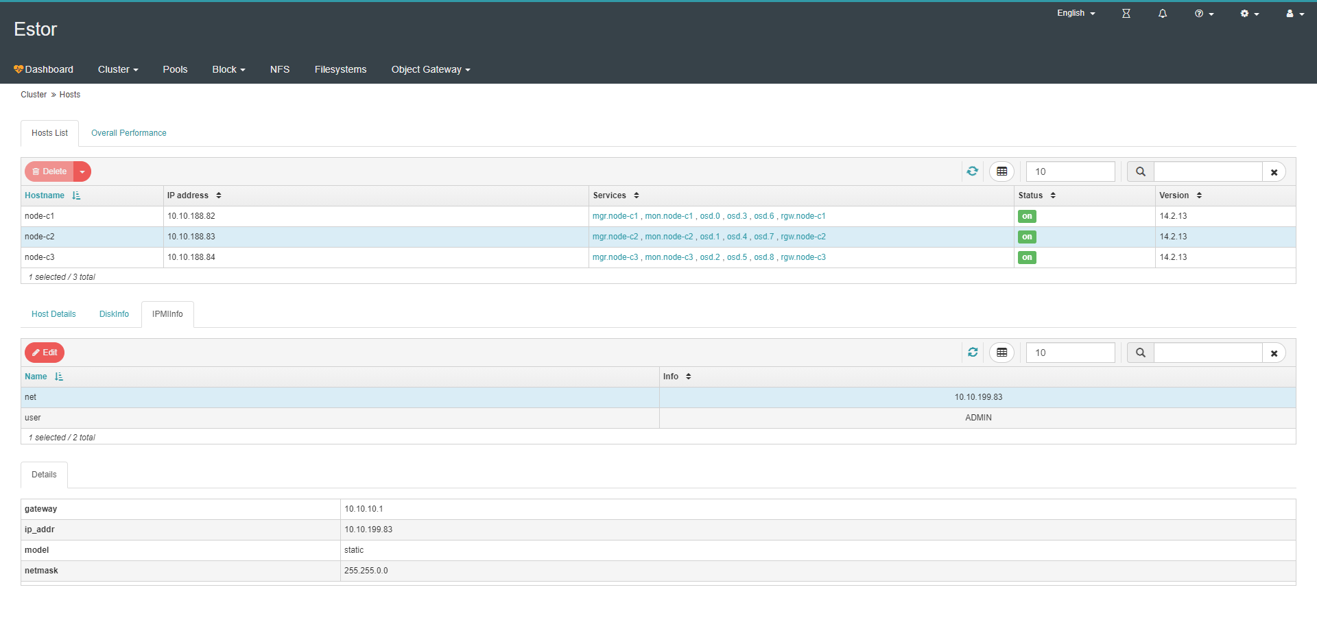 节点远程管理(开、关机,用户、网络管理)